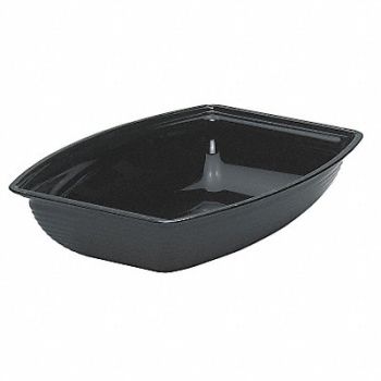 CAMBRO Rect. Ribbed Bowl 3 Qt PK12, 4UKG1