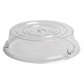 CAMBRO Plate Covers Dia 11 In Clear PK12, 4UKN1