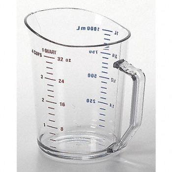 CAMBRO Liquid Measuring Cup 1 Qt. Clear PK12, 6ZEN8