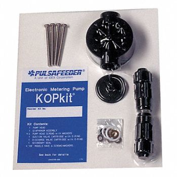 PULSAFEEDER KOP Pump Head Repair Kit 1/2in PTFE PVDF, 6KYH8