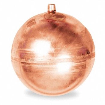 GRAINGER APPROVED Float Ball Round Copper 6 In, 3FXE4