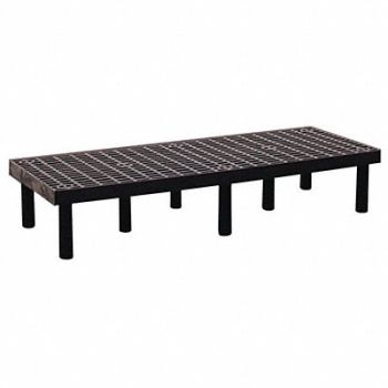 STRUCTURAL PLASTICS Dunnage Rack 1000 lb HDPE 66 W x 24 D, 4UW56