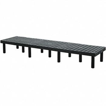 STRUCTURAL PLASTICS Dunnage Rack 1400 lb HDPE 96 W x 24 D, 4UW58