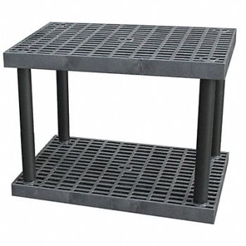 STRUCTURAL PLASTICS Plstc Shelf 24inx27inx36inShlfLdCp 250lb, 4UX43