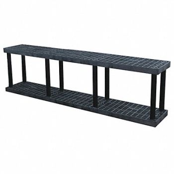 STRUCTURAL PLASTICS Plstc Shelf 16inx27inx96inShlfLdCp 450lb, 4UX49