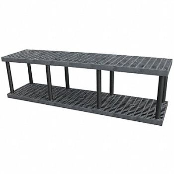 STRUCTURAL PLASTICS Plstc Shelf 24inx27inx96inShlfLdCp 675lb, 4UX51