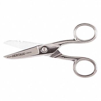 KLEIN TOOLS Electricians Scissors Straight, 4VAL9