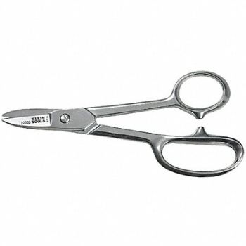 KLEIN TOOLS Shop Shears Straight 7 in L, 4VAP2
