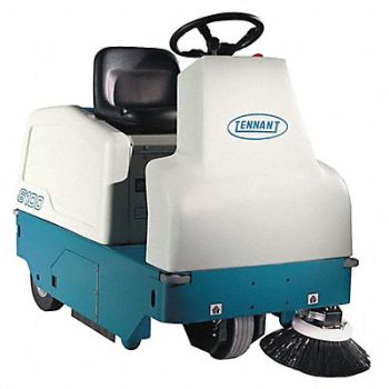 TENNANT Ride On Sweeper Plastic 3 cu ft., 4VDW8
