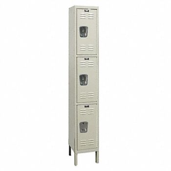 HALLOWELL Lckr 3x1Lckr Tan 78 x12 x18 UnAssm, 4VEF4
