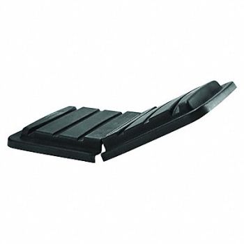 RUBBERMAID COMMERCIAL PRODUCTS Cube Truck Lid Black Hinged, 4VM70