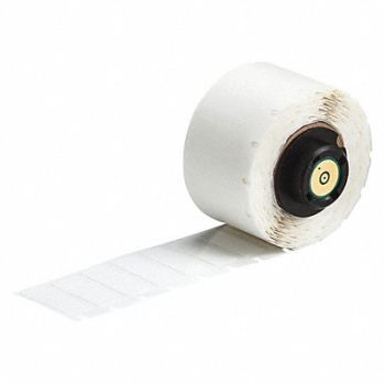 BRADY Printer Label 3/8 in W Vinyl PK500, 4VR29