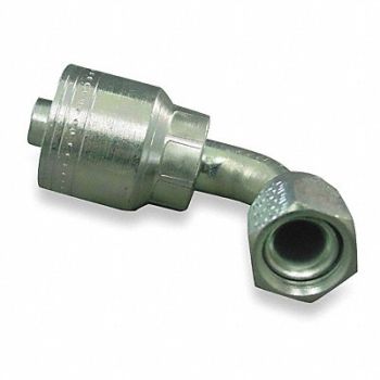 EATON AEROQUIP Crimp Fitting 90 Deg 1/2 ID 3/4 FJIC, 4VUC4