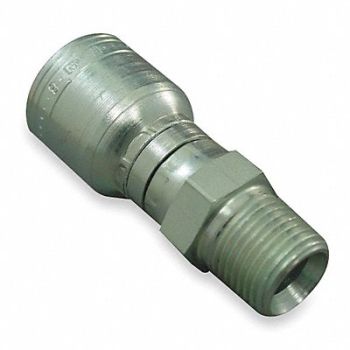 EATON WEATHERHEAD Crimp Fitting 1/2 I.D. 1/2 M NPTF, 20JV90