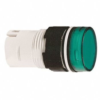 SCHNEIDER ELECTRIC Pilot Light Head Green LED, 4VW16
