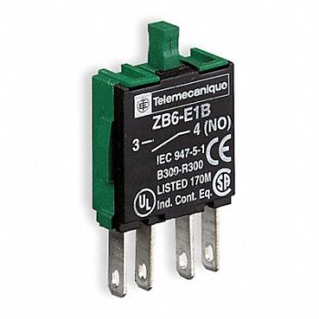 SCHNEIDER ELECTRIC Contact Block 1NC Slow Break 16mm, 4VW68