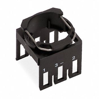 SCHNEIDER ELECTRIC Mounting Base F/16mm Push Buttons, 4VW76