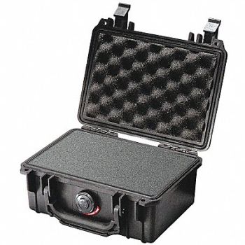 PELICAN Protective Case Black 8-1/8 in.L, 20FZ27