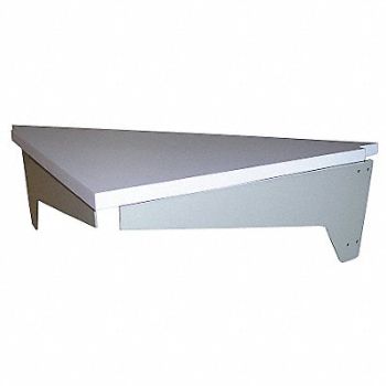 PRO-LINE Workstation Corner Unit 30Wx30Dx30H Gray, 4VZR4