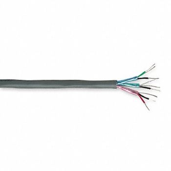 CAROL Data Cable Riser 12 Wire Gray 1000ft, 19G446