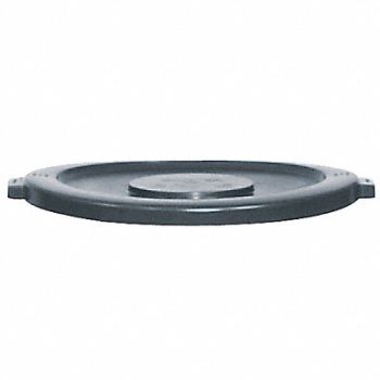 RUBBERMAID COMMERCIAL PRODUCTS D1937 Trash Can Top Flat Snap-On Closure Gray, 4W016
