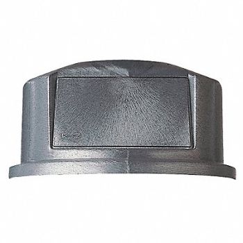 RUBBERMAID COMMERCIAL PRODUCTS F8894 Trash Can Top Dome Swing Closure Gray, 5W004
