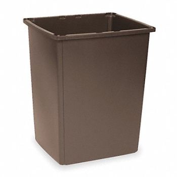 RUBBERMAID COMMERCIAL PRODUCTS D0248 Trash Can 56 gal Brown Polyethylene, 4W021
