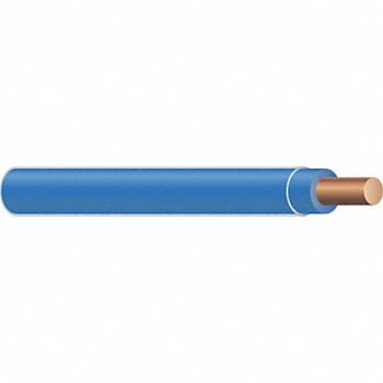 SOUTHWIRE Building Wire 14AWG THHN Sld Blu 500ft, 4W190