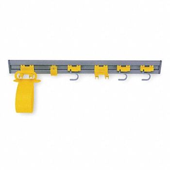 RUBBERMAID COMMERCIAL PRODUCTS Closet Organizer/Tool Holder 34 L Yellow, 4W307