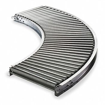 ASHLAND CONVEYOR Roller Conveyor 13 BF Galvanized Steel, 2WJW4