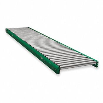 ASHLAND CONVEYOR Roller Conveyor 10 ft L 36 BF Steel, 2WKA1