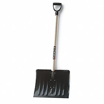 TRUE TEMPER Snow Shovel Steel Blade 18 W, 4W604