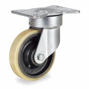GRAINGER APPROVED Kingpinless Plate Caster Swivel 2400 lb., 4W683