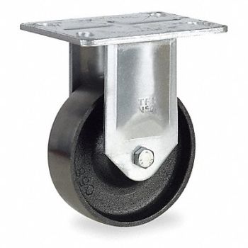 GRAINGER APPROVED Kingpinless Plate Caster Rigid 2000 lb., 4W681