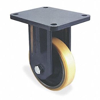 GRAINGER APPROVED Kingpinless Plate Caster Rigid 1600 lb., 4W706