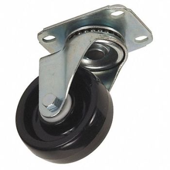 GRAINGER APPROVED NSF-Listed Plate Caster Swivel 300 lb., 4W913