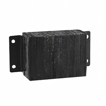 GRAINGER APPROVED Dock Bumper 10x6x14-3/4 in Rubber, 4W942