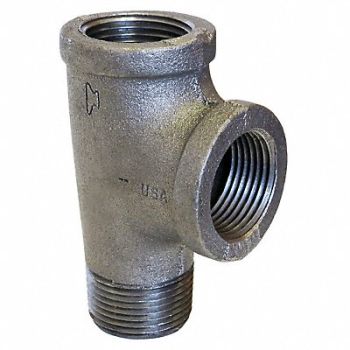 ANVIL Street Tee Malleable Iron 2 in NPT, 4WHT9