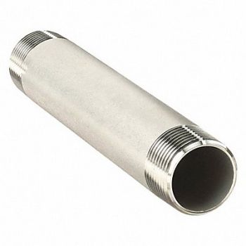 GRAINGER APPROVED Nipple 1/8 In Thrd Both Ends 10 In 316, 4WJZ9