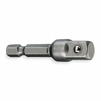 DEWALT Impct Skt Adpt Steel Blk Oxd 1/4 in, 4WM52