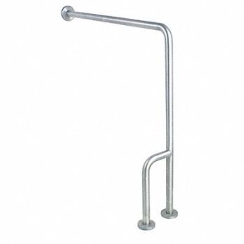 GRAINGER APPROVED Grab Bar Floor-to-Wall Textured 30 in L, 4WMH2