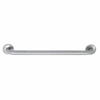 GRAINGER APPROVED Safety Rail/Bar SS Smooth 22 in L, 4WMJ2