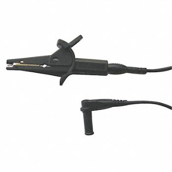 GRAINGER APPROVED Alligator Clip Test Lead 36 In Black, 4WPZ5