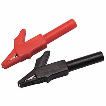 GRAINGER APPROVED Modular Test Alligator Clips Medium PR, 4WRA4