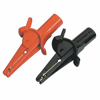 GRAINGER APPROVED Modular Test Alligator Clips Large PR, 4WRA5