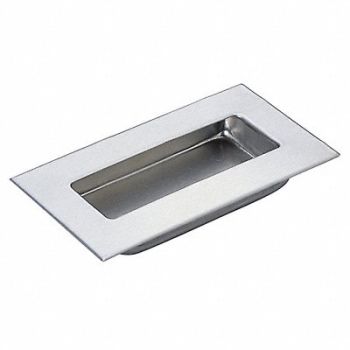 GRAINGER APPROVED Recessed Pull Handle 304 Stainless Steel, 4WRL8