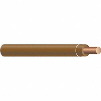 SOUTHWIRE Building Wire 10AWG THHN Sld Brn 500ft, 4WYZ5