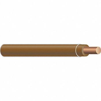 SOUTHWIRE Building Wire 10AWG THHN Sld Brn 2500ft, 4WZA8