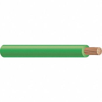 SOUTHWIRE Building Wire 3AWG THHN Str Grn 500ft, 4WZP9