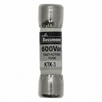 BUSSMANN Fuse Midget 3A KTK Series, 4XC39